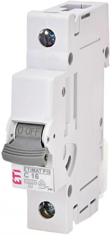 Automatinis jungiklis ETIMAT P10 1p C10  15kA 001901528