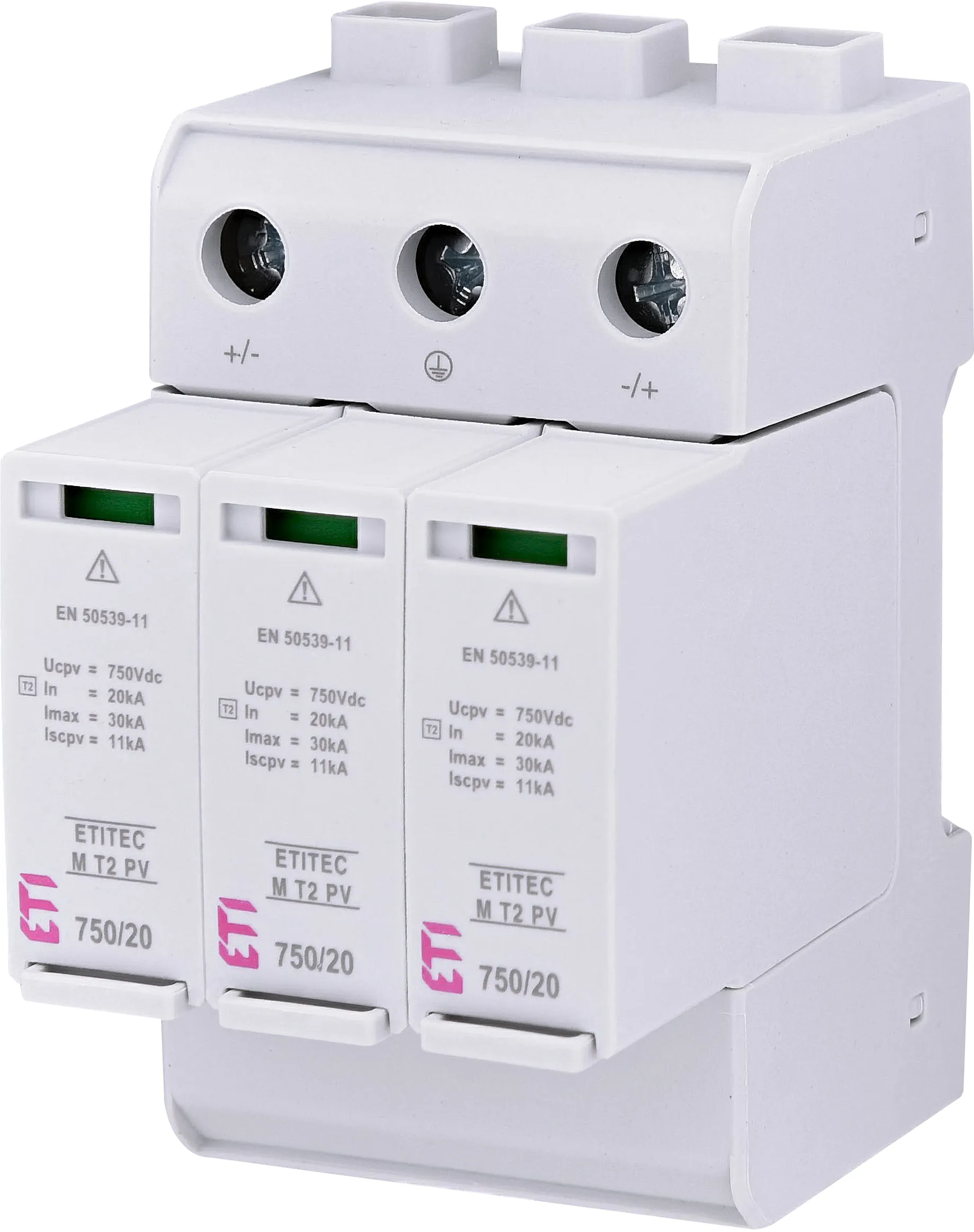 Viršįtampių ribotuvas ETITEC M T2 PV 1500/20 Y 002440517