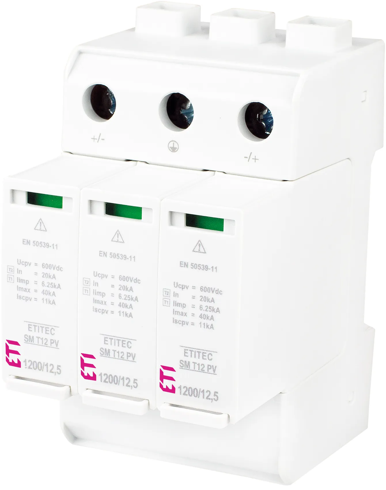 Viršįtampių ribotuvas ETITEC SM T12 PV 1200/12,5 Y 002440630