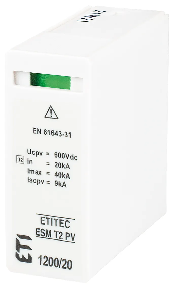 Viršįtampių ribotuvas MOD. ESM T2 PV 600/20 S 002440682