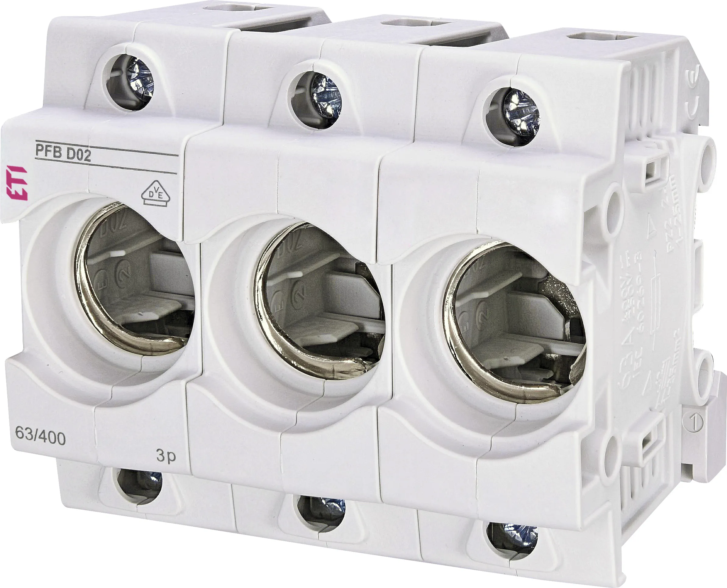 Saugiklių lizdas PFB D02 3p 002510023