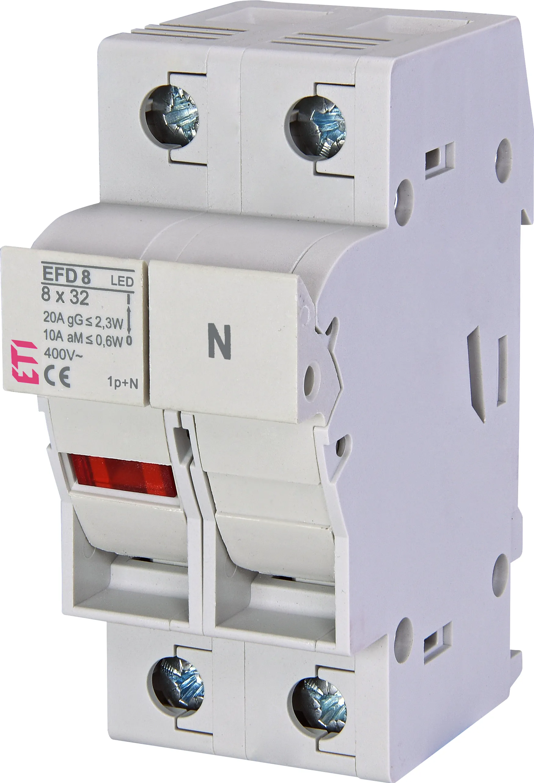 Saugiklių kirtiklis EFD 8 1p+N LED 002520012