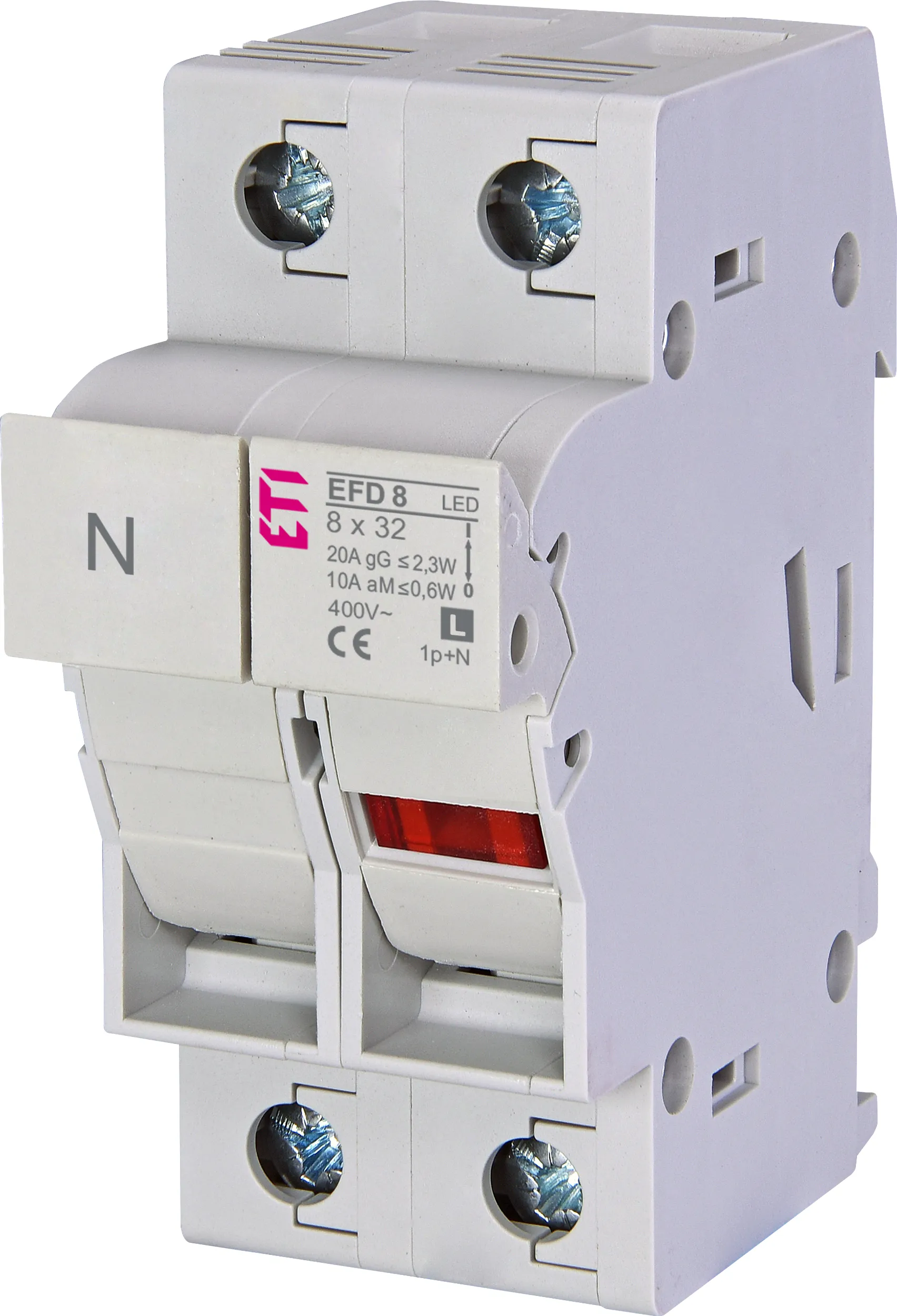 Saugiklių kirtiklis EFD 8 1p+N LED L 002520017