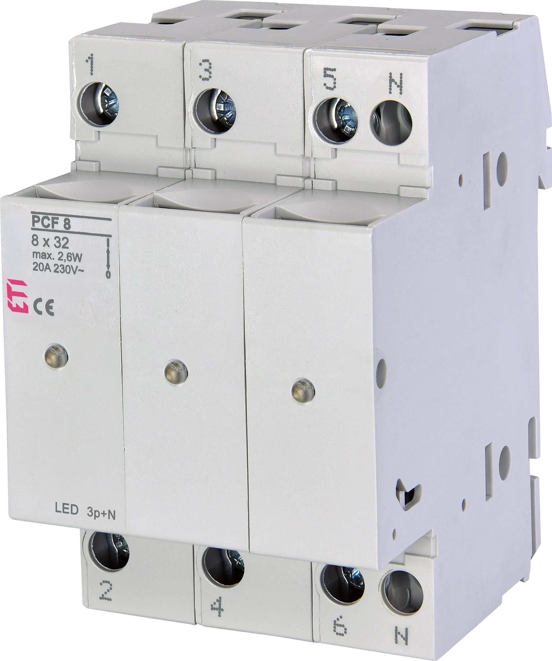 Saugiklių kirtiklis PCF 8 3p+N LED 002530015