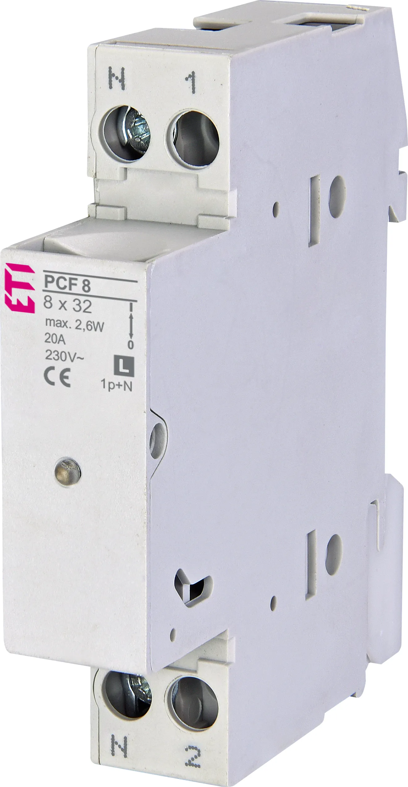 Saugiklių kirtiklis PCF 8 1p+N LED L 002531012