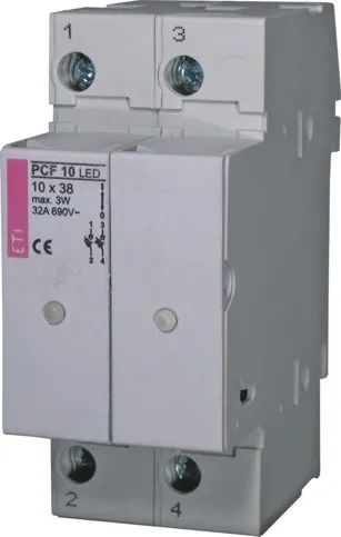 Saugiklių kirtiklis PCF 10 2p LED L 002551013