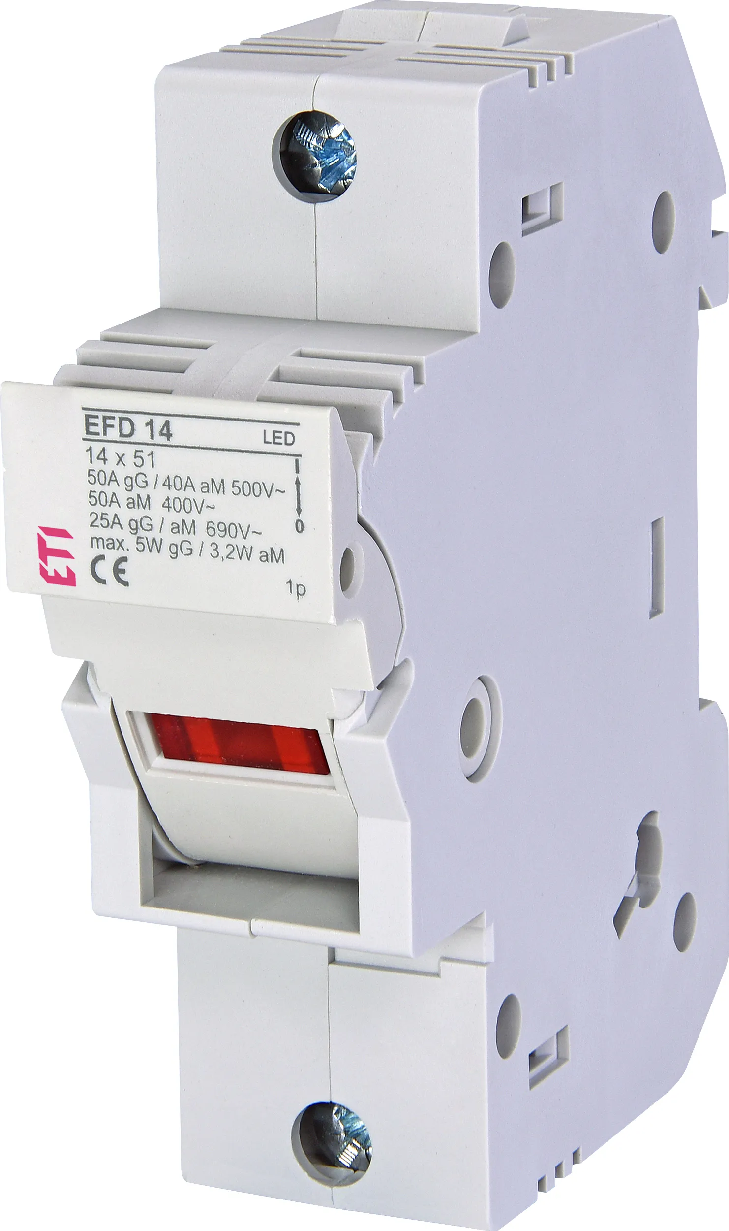 Saugiklių kirtiklis EFD 14 1p LED 002560011