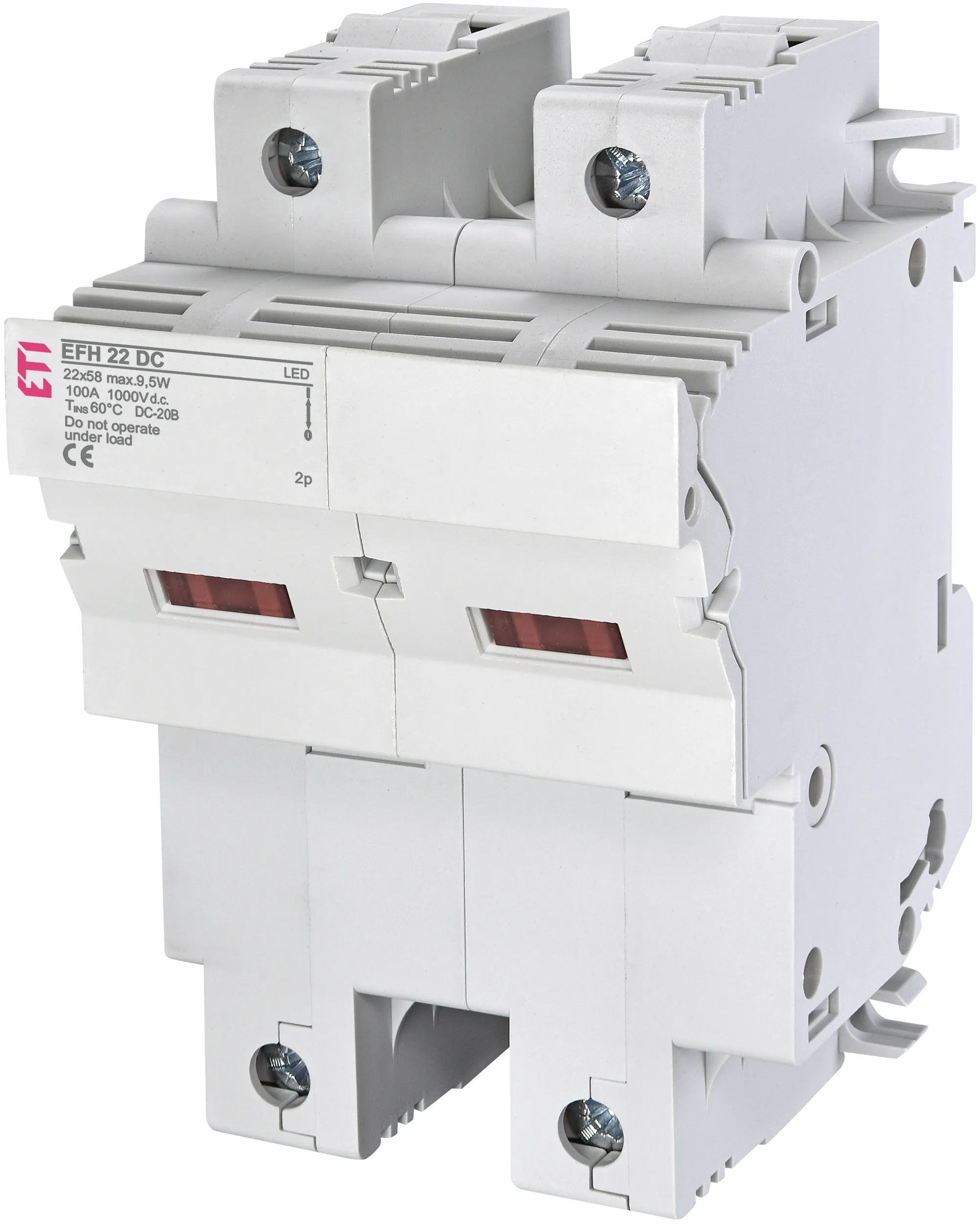 Saugiklių lizdas EFH 22 DC LED 2p 002570213