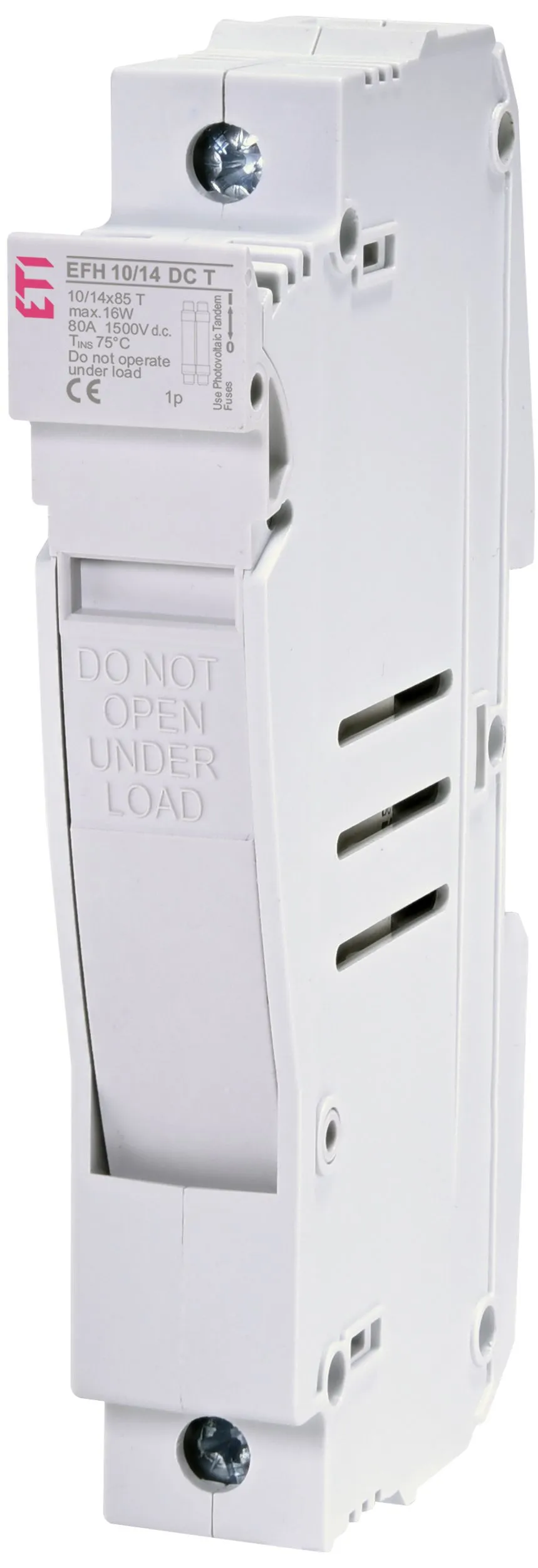 Saugiklių lizdas EFH 10/14 T DC 1p 002580006