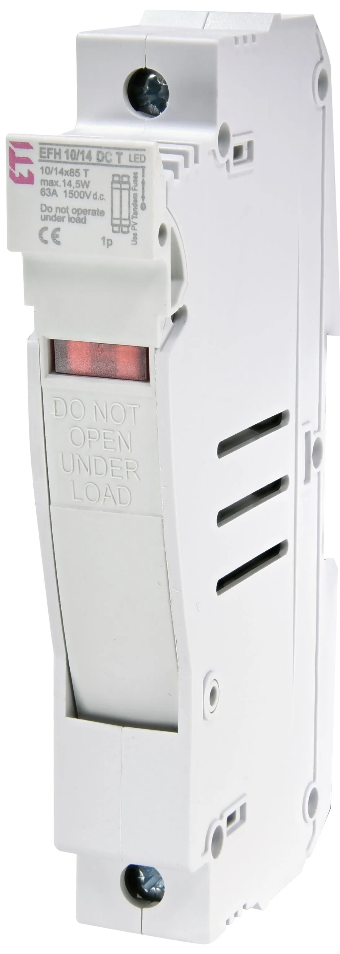 Saugiklių lizdas EFH 10/14 T DC LED 1p 002580016