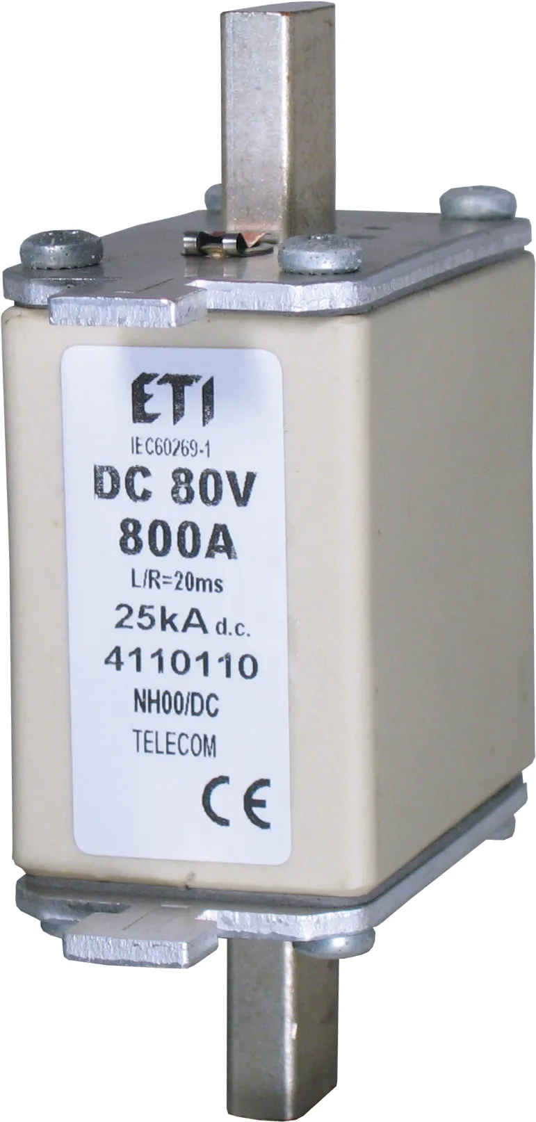 Saugikliai NH00/K 400A/80V DC 004110103