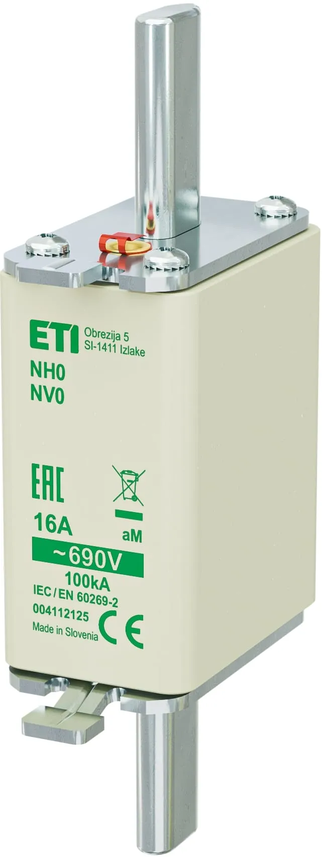 Saugikliai NH0 aM 16A/690V 004112125