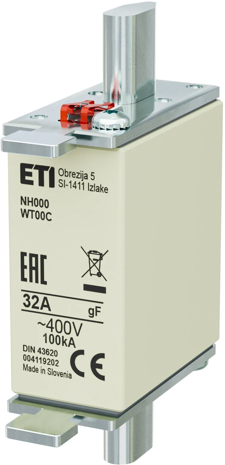 Saugikliai NH000 gF 32A/400V 004119202