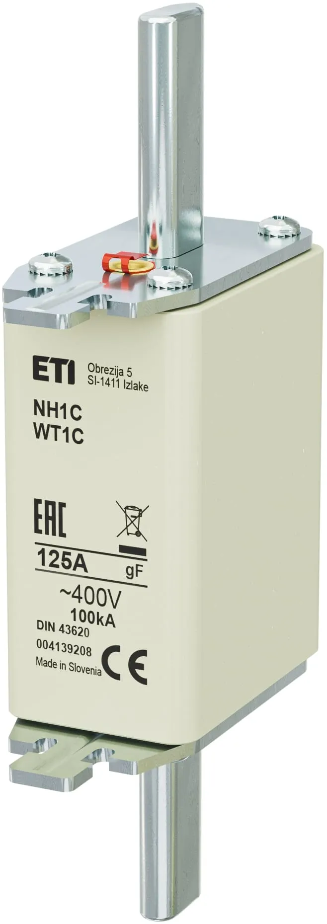 Saugikliai NH1C gF 125A/400V 004139208