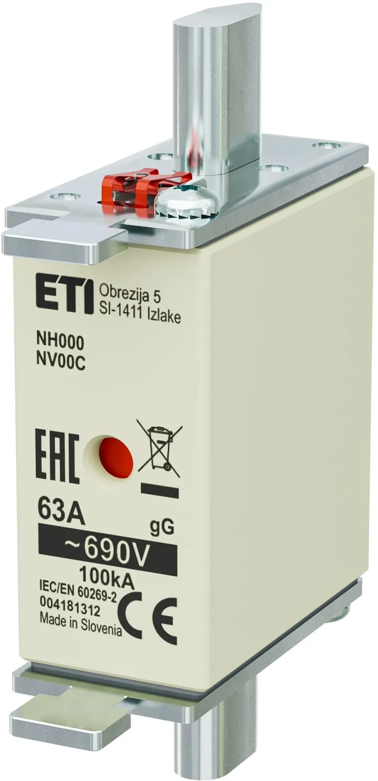 Saugikliai NH000 gG 63A/690V 004181312