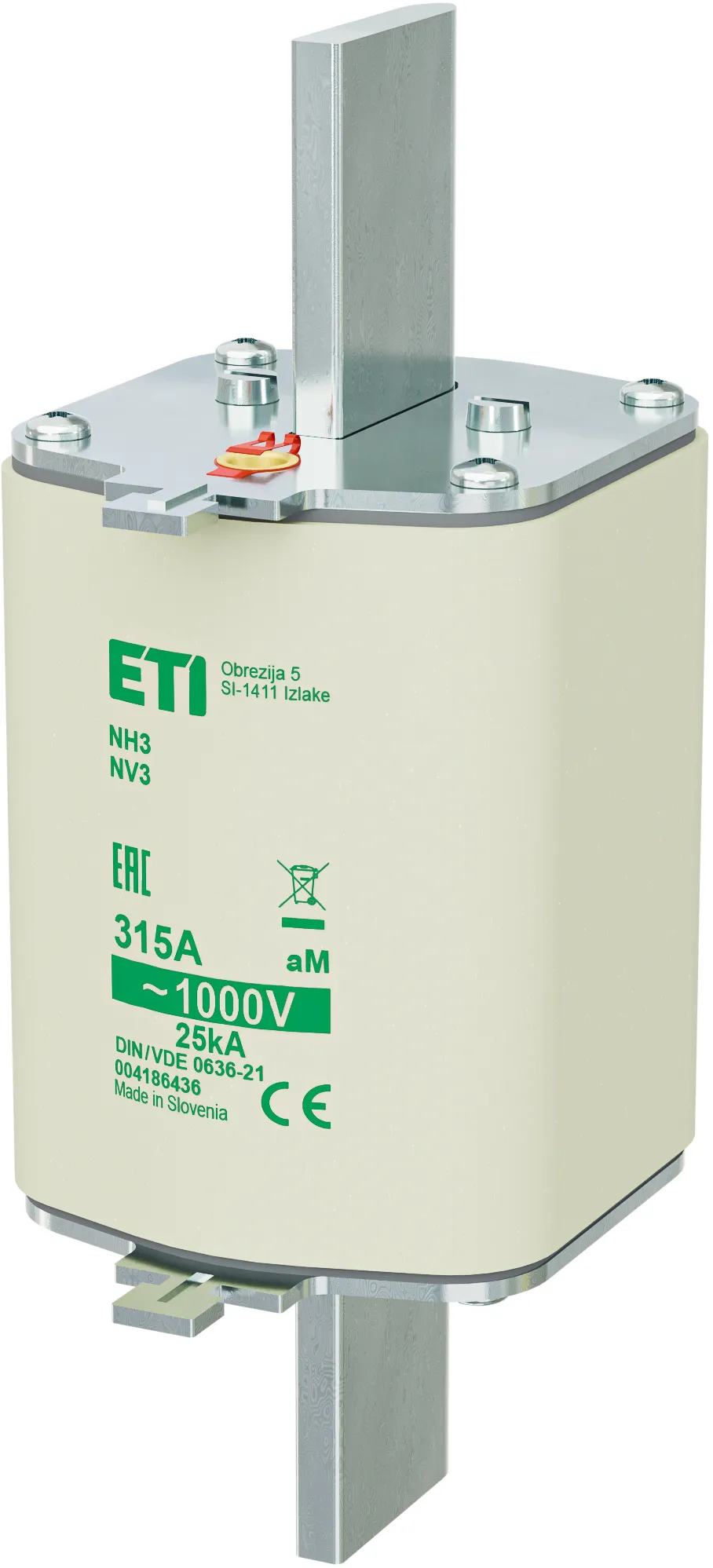 Saugikliai NH3/85 aM 315A/1000V 004186436