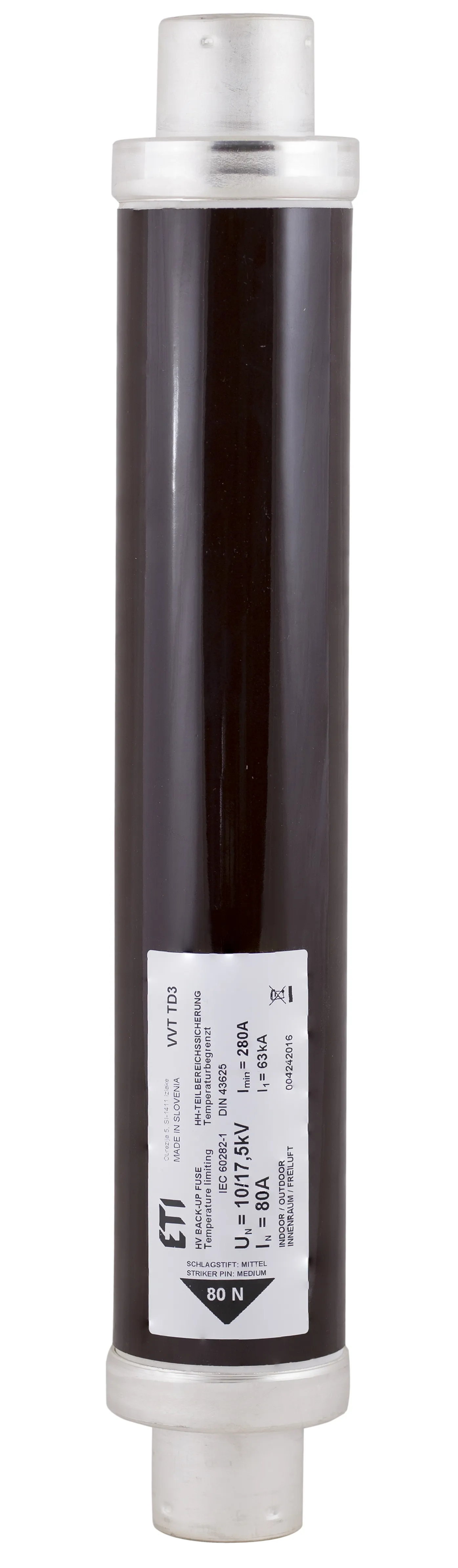 Saugikliai VVT-D3 17,5kV/4A 004242004