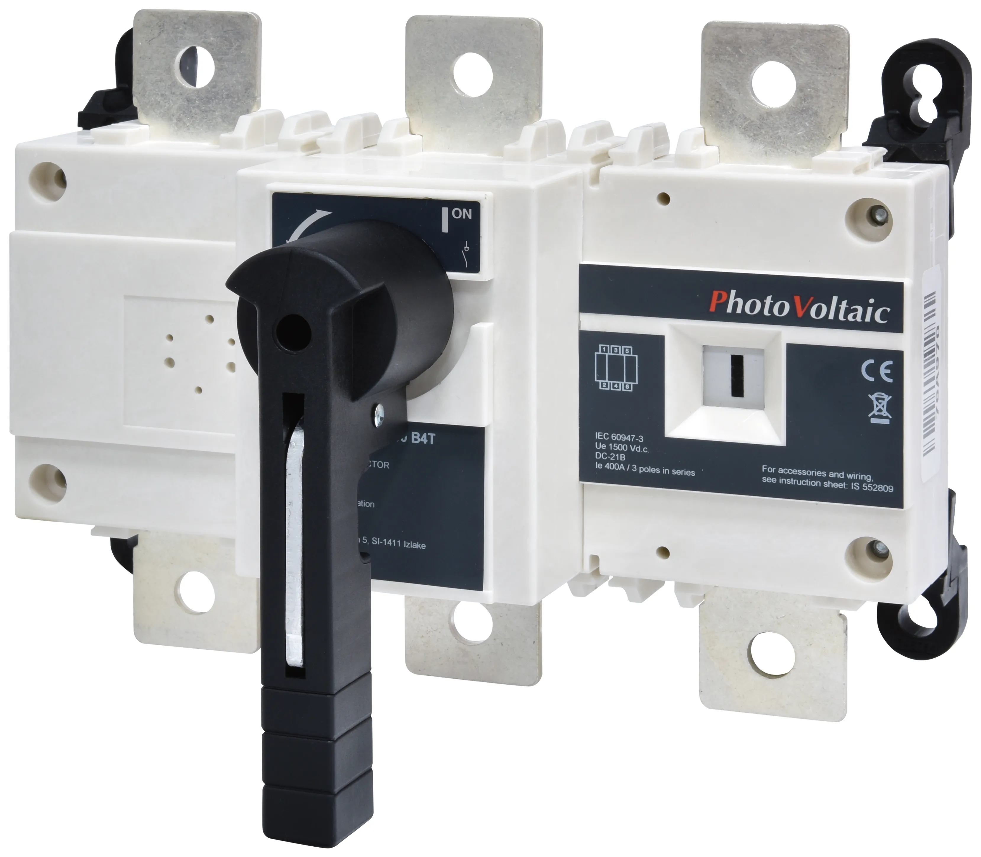 Saugiklių kirtiklis PV - DC LBS 400 3P DC1500 B4T 004661993