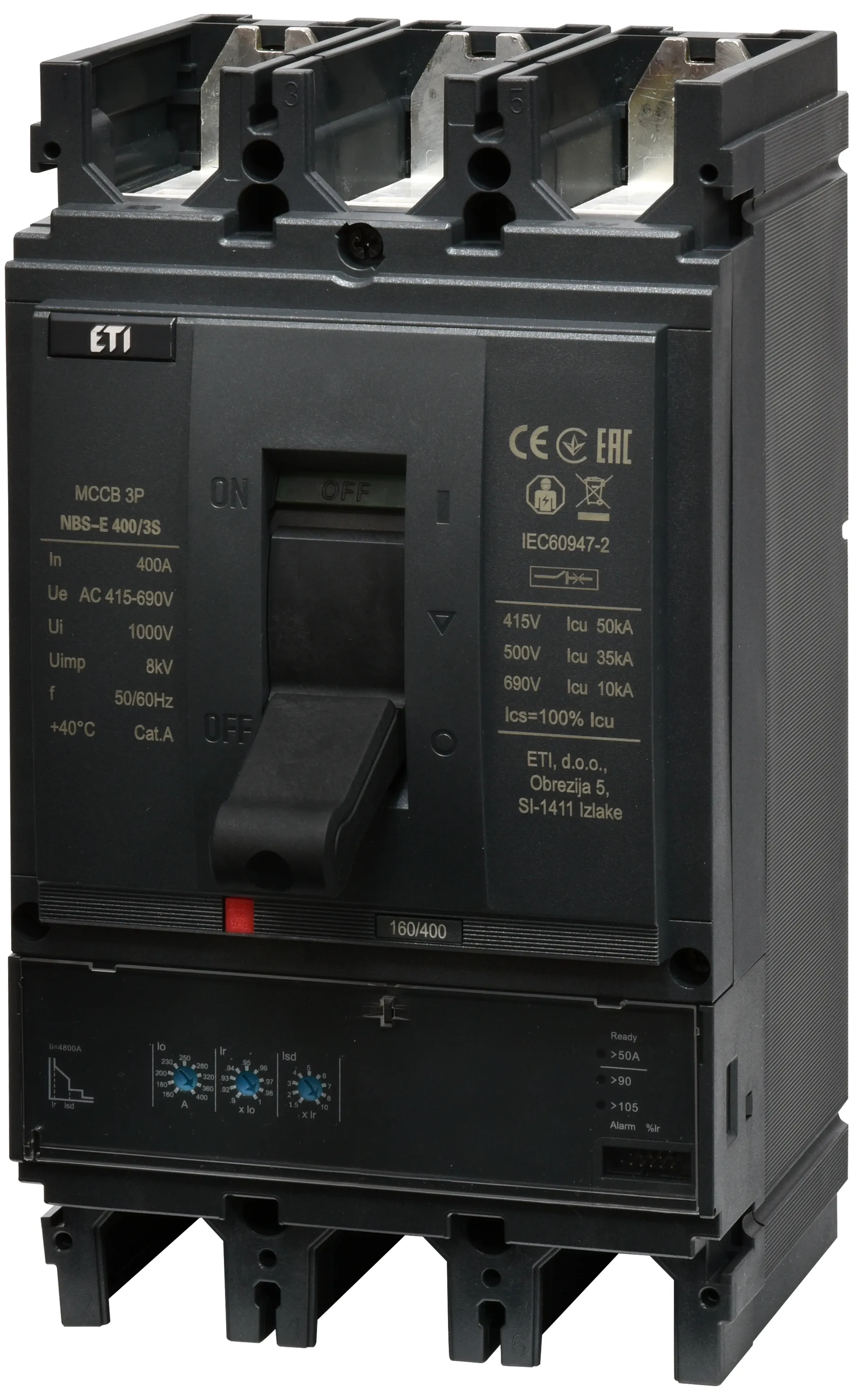 Pramoninis aut. jungiklis NBS-E 400/3S 400A 3P 004673111