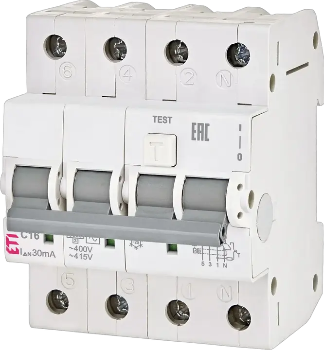 Vaizdas KZS-4M 3p+N A C25/0.03 120V
