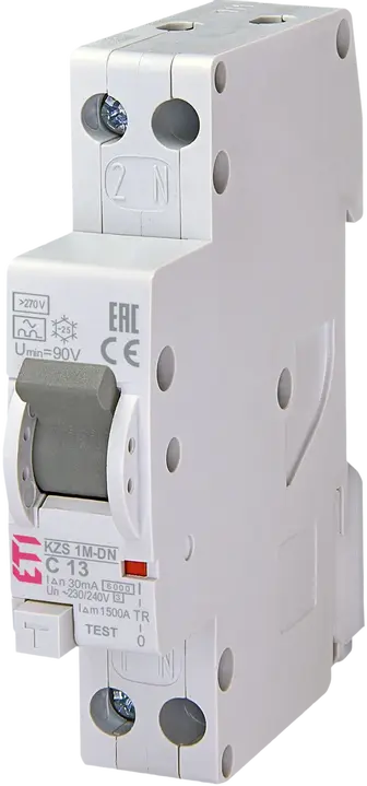Vaizdas *KZS-1M-DN 1p+N A C13/0.03 6kA
