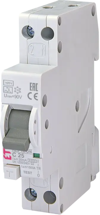 Vaizdas *KZS-1M-DN 1p+N A C25/0.03 6kA