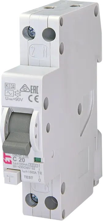 Vaizdas *KZS-1M 1p+N AC C20/0.1 6kA
