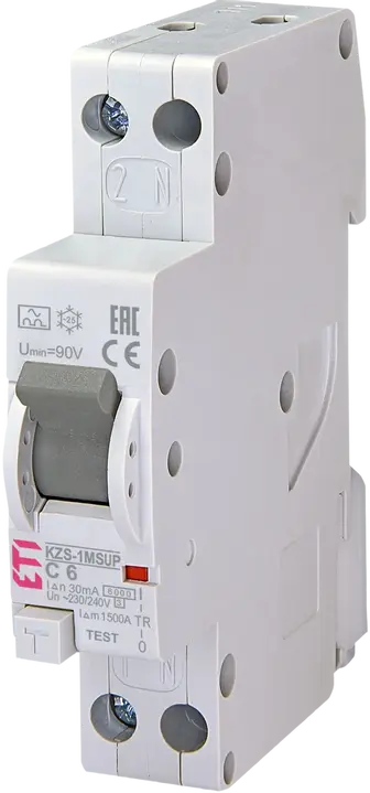Vaizdas *KZS-1M-SUP 1p+N A C6/0.03 6kA