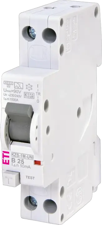 Vaizdas KZS-1M-UNI 1p+N A B25/0.01