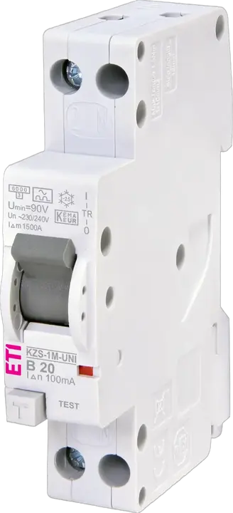 Vaizdas KZS-1M-UNI 1p+N A B20/0.1