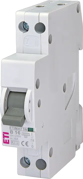 Vaizdas ETIMAT 1N 1p+N B16 6kA