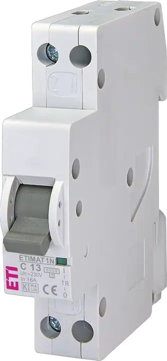 Vaizdas ETIMAT 1N 1p+N C13 6kA