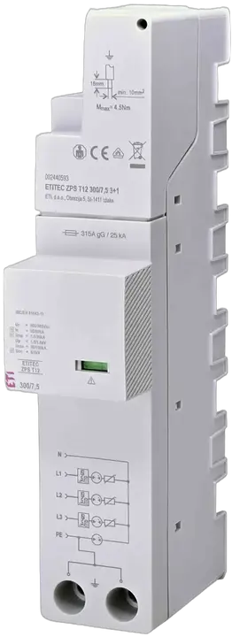 Vaizdas ETITEC ZPS T12 300/7,5 3+1