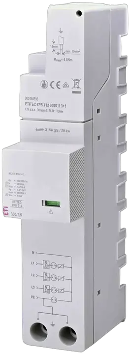 Vaizdas ETITEC ZPS T12 300/7,5 3+1 RC