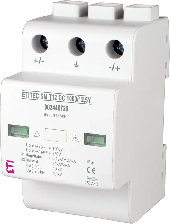 Vaizdas ETITEC SM T12 DC 1000/12,5 Y R