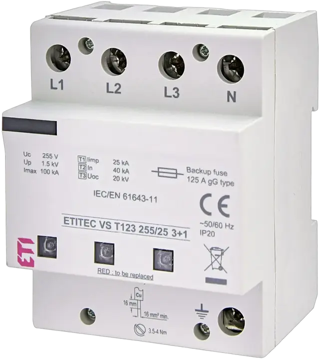 Vaizdas ETITEC VS T123 255/25 3+1