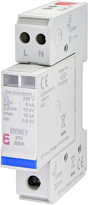 Vaizdas ETITEC V 2T3 255/5 1+1 RC