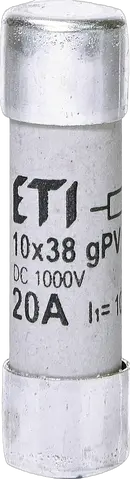 Vaizdas CH10x38gPV 20A 1000V UL