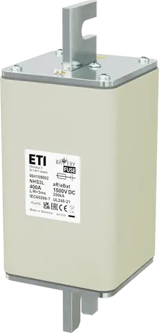 Vaizdas NHS3L aR/aBat 400A/1500V DC AL