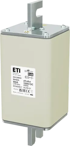 Vaizdas NHS3L aR/aBat 900A/1500V DC AL