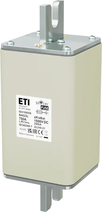 Vaizdas NHU3L aR/aBat 750A/1500V DC AL