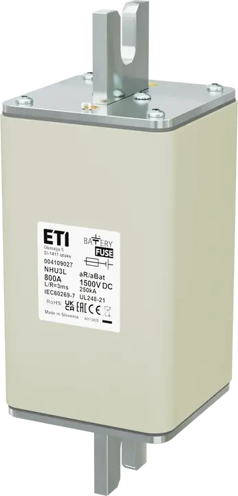 Vaizdas NHU3L aR/aBat 800A/1500V DC AL