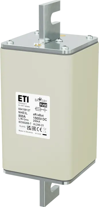 Vaizdas NHE3L aR/aBat 800A/1500V DC AL