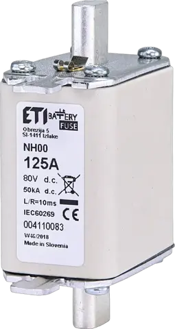 Vaizdas NH00 gBat 125A/80V DC