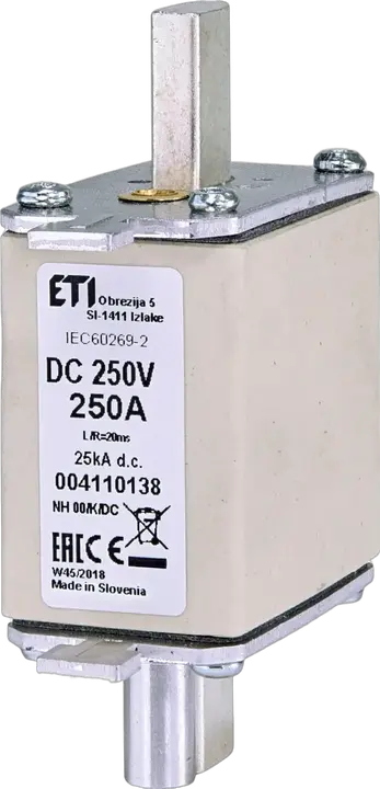 Vaizdas NH00/K 250A/250V DC