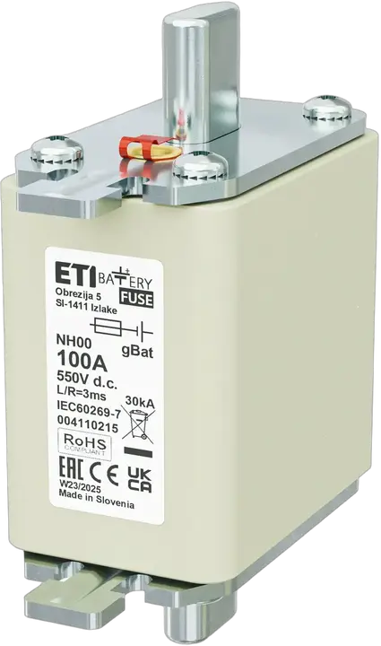 Vaizdas NH00 gBat 100A/550V DC