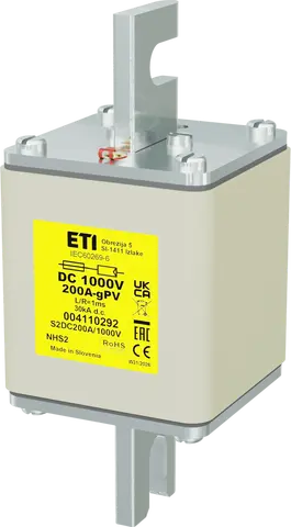 Vaizdas NHS2 gPV 200A/1000V DC