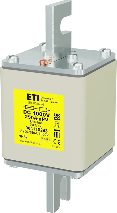 Vaizdas NHS2 gPV 250A/1000V DC