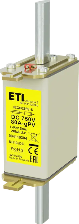 Vaizdas *NH1C gPV 80A/750V DC