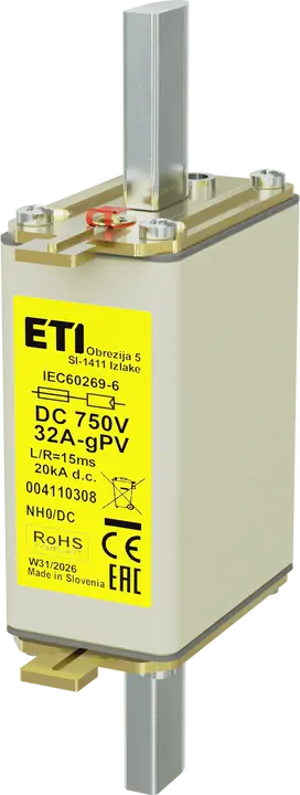 Vaizdas *NH0 gPV 32A/750V DC